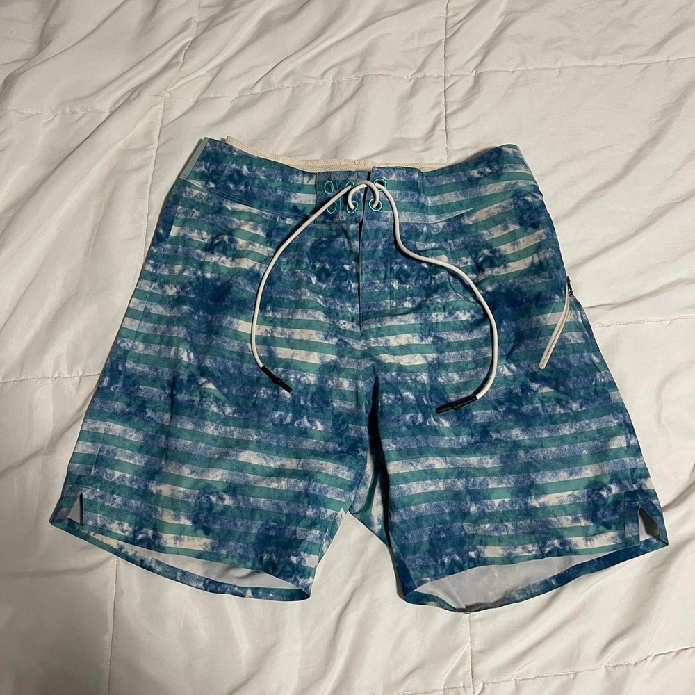 Lululemon Bard Short Swim Trunks‎ Men's Size 32 Blue